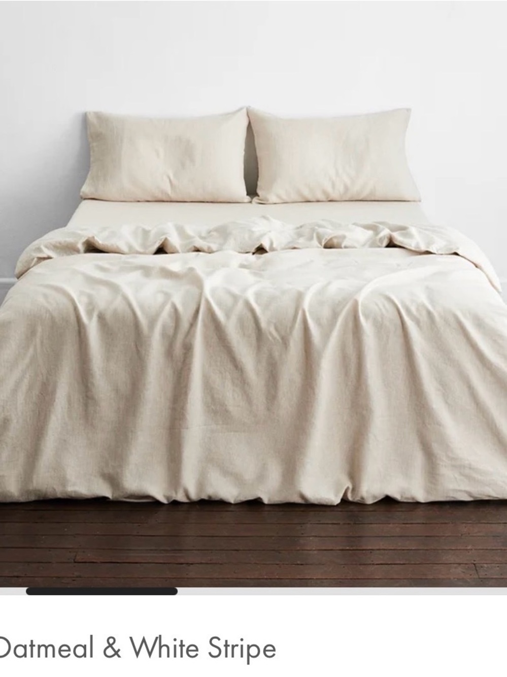 Bed Threads 100% Flax KING / CALI KING Linen Duvet Cover